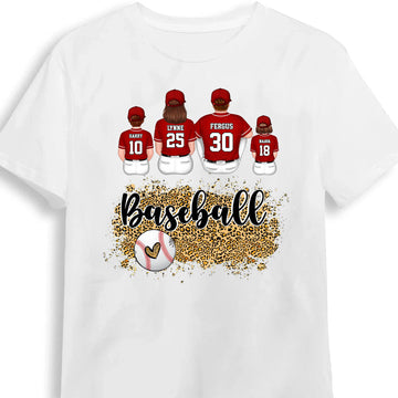 Baseball Grandma Leopard  - Personalized Shirt - Gift For Mom, Grandma, Grandmother, Mothers Day | SPCL01 NA94